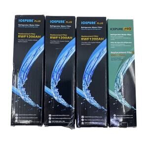 3 ICEPURE PLUS & 1 ICEPURE PRO Refrigerator Water Filters RWF1200AG New Sealed